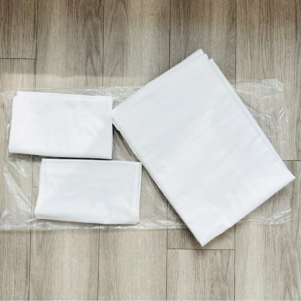 Brooklinen Flannel Flat Sheet Set - White - Full NEW